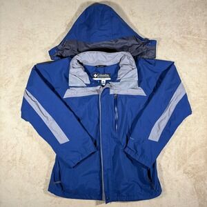 Vintage Columbia Core Interchange Men's 3 in 1 Medium Full Zip Removable Hood